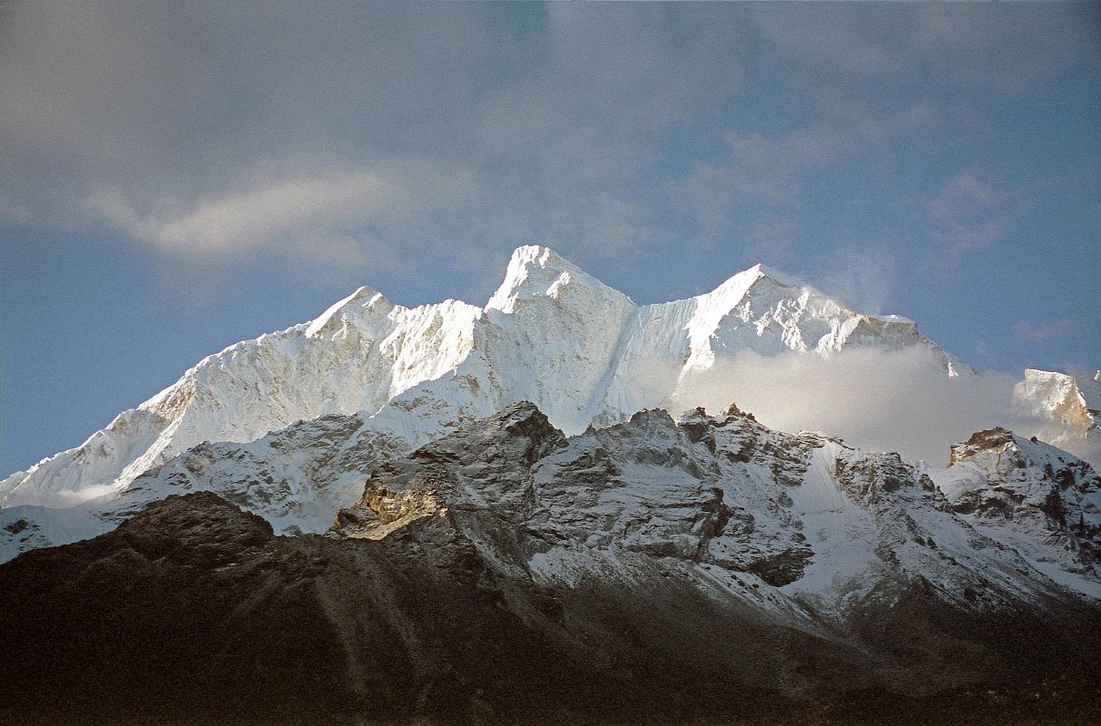 12 03 Chomolonzo North Face From Hoppo Camp Early Morning